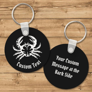 Llavero Crab White Keychain