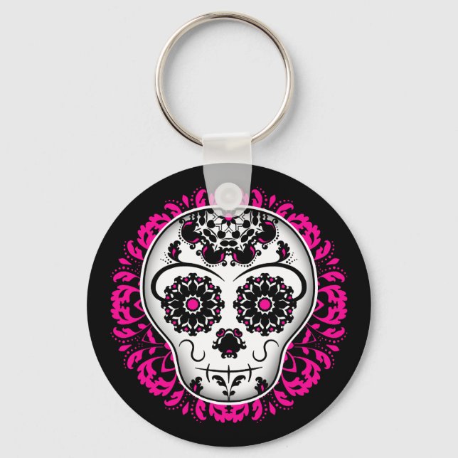 Llavero Cráneo de azúcar (Anverso)