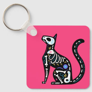 Llavero Cráneo de azúcar Calavera Cat III