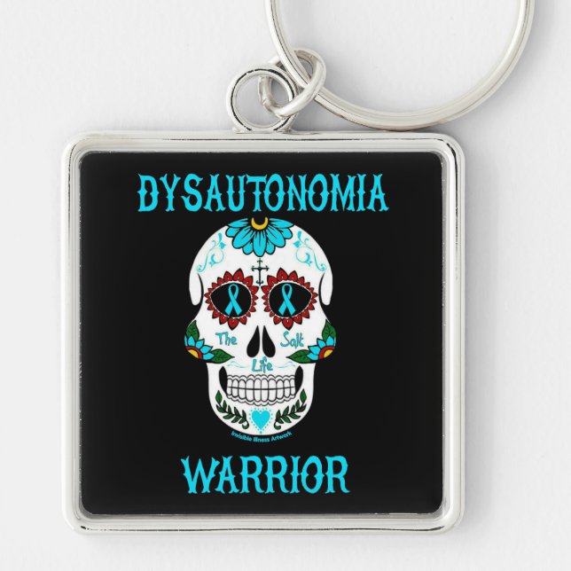 Llavero Cráneo de azúcar/guerrero...Disautonomía (Frente)