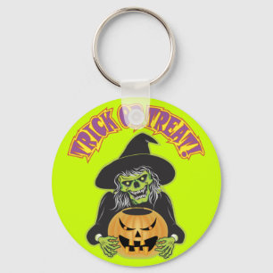 Llavero Cráneo de Brujas de Halloween