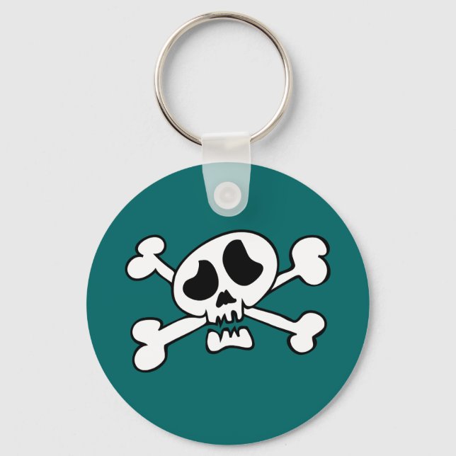 Llavero cráneo de cabeza de personalizado (Anverso)