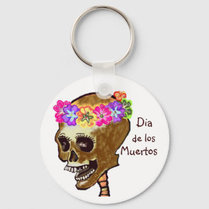 Llavero Cráneo de Dia de los Muertos