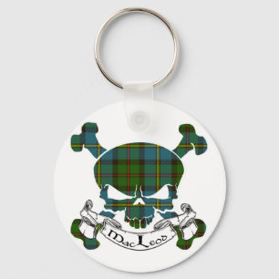 Llavero Cráneo del tartán de MacLeod