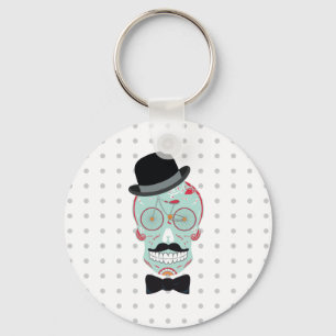 Llavero Cráneo keychain. del azúcar de la bicicleta del