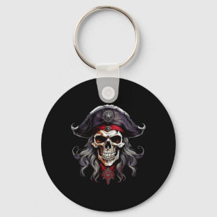 Llavero Cráneo pirata de Halloween