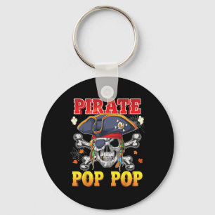 Llavero Cráneo pirata de pop-pop cruza el disfraz de Hallo