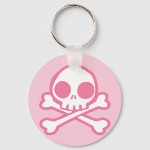 Llavero Cráneo rosa