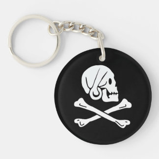 Llavero Cráneo y bandera pirata