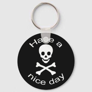 Llavero Cráneo y bandera pirata