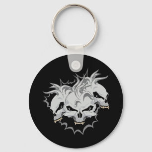 Llavero Cráneos triples del terror