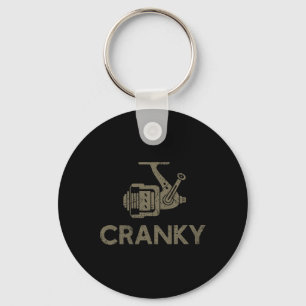 Llavero Cranky Crankbait Pesca Lure Funny Reel Pescador F