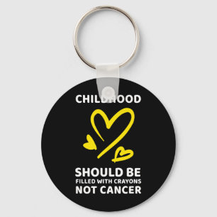 Llavero Crayones de sensibilización sobre el cáncer infant