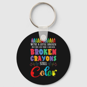 Llavero Crayones rotos siguen coloreando la conciencia de 