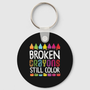 Llavero Crayones rotos siguen coloreando la salud mental S