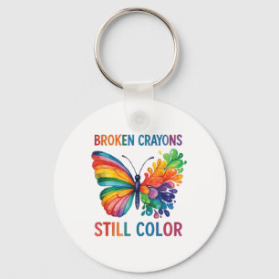 Llavero Crayones rotos siguen coloreando la salud mental S