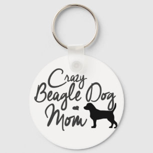 Llavero Crazy Beagle Dog Mom