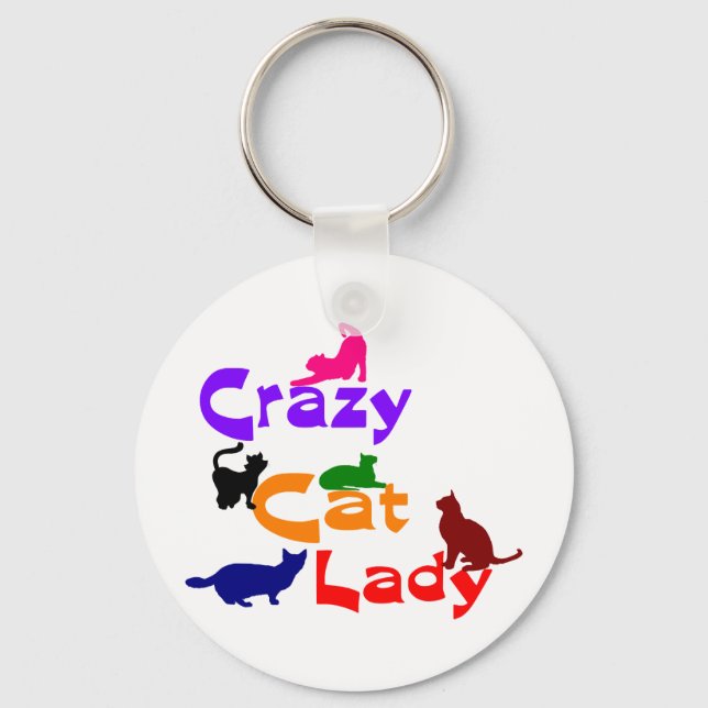 LLAVERO CRAZY CAT LADY (Anverso)