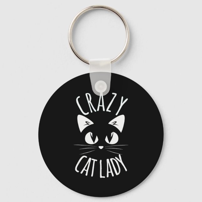 Llavero Crazy Cat Lady Funny Fur Mom Mother's Day Christma (Anverso)