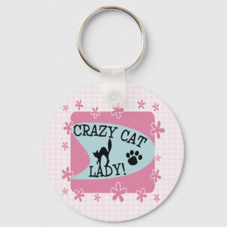 Llavero Crazy Cat Lady - Retro