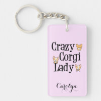 Crazy Corgi Lady Pink