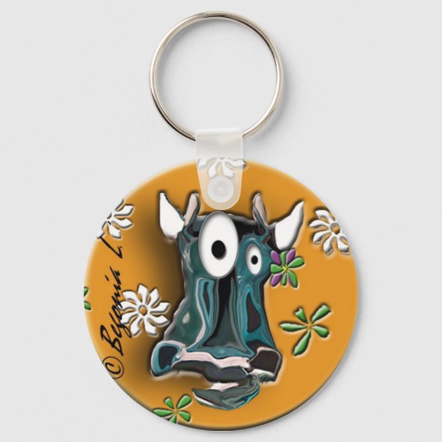 Llavero Crazy Cow Mazy (Anverso)