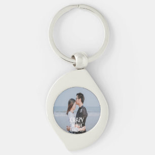 Llavero Crazy Enamorado De Usted Keychain Metalizado