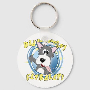 Llavero Crazy Flyball Dog Keychain