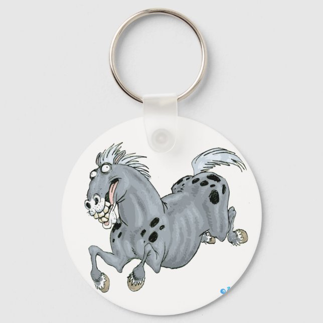 Llavero Crazy Personalizado Horse Keychain (Anverso)