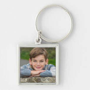 Llavero Crea la foto de tu hijo personalizada doble cara