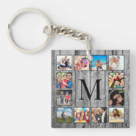 Llavero Crea tu Collage de fotos Personalizado Rustic Farm