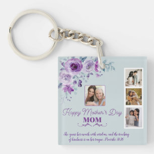 Llavero Crea tu propia floral de collage en el Día de la M