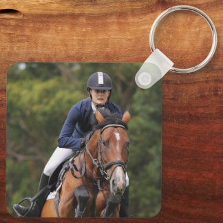 Llavero Crea tu propia foto de caballo ecuestre personaliz