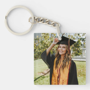 Llavero Crea tu propia foto de graduado 2 personalizada