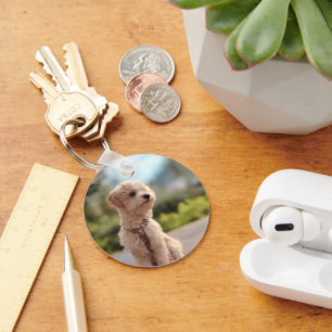 Llavero Crea tu propia foto de mascota personalizada