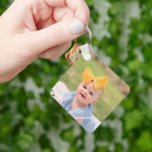 Llavero Crea tu propia foto de niños bebé sin marco
