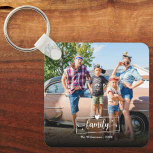 Llavero Crea tu propia foto familiar personalizada