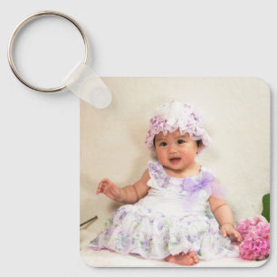 Llavero Crea tu propia foto moderna personalizada de niños