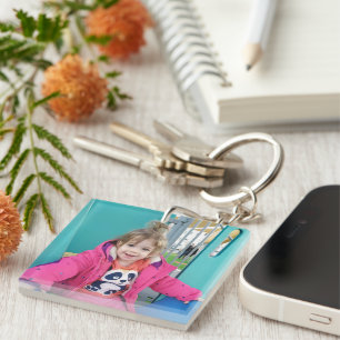 Llavero Crea tu propia foto moderna personalizada de niños