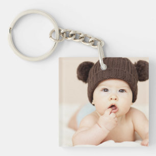 Llavero Crea tu propia foto moderna personalizada de niños