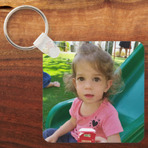 Llavero Crea tu propia foto moderna personalizada de niños