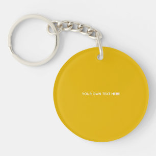 Llavero Crea tu propio diseño personalizado amarillo