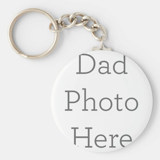 Llavero Crea tu propio regalo de cadena fotográfica de pap (Frente)