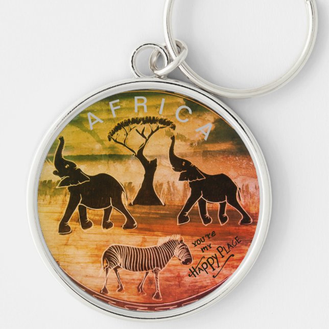 Llavero Crea tu propio y hermoso Safari Animal Salvaje de  (Frente)