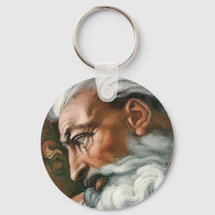 Llavero Creación de Michelangelo Adam God Art