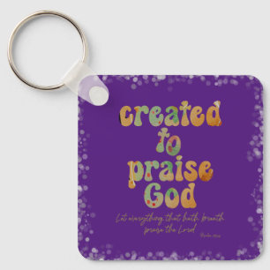 Llavero Creado para elogiar la cita con versos bíblicos