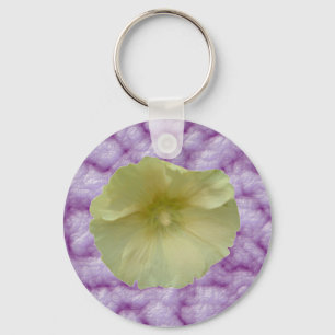 Llavero Cream Hollyhock Keychain