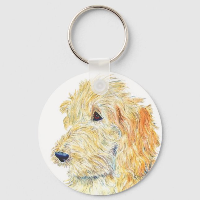 Llavero Cream Labradoodle #2 Keychain (Anverso)