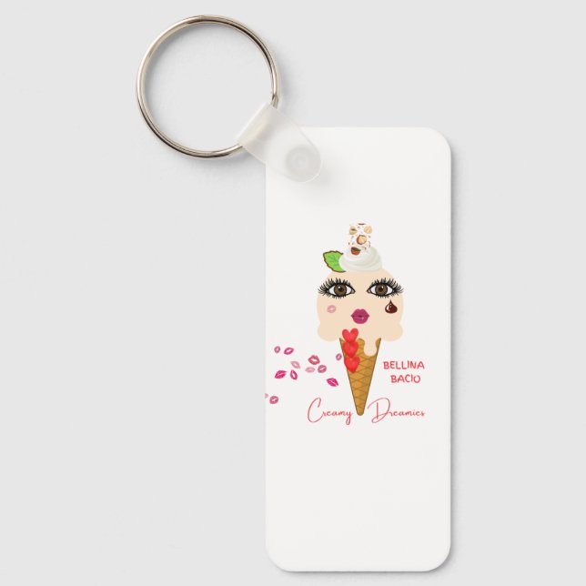 Llavero Creamy Dreamies Bellina Bacio Keychain (Anverso)