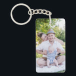 Llavero Crear su propia cadena de claves personalizada de<br><div class="desc">Presenta dos de tus fotos favoritas con esta cadena de teclas de doble cara. Perfecto para fotos familiares y bodas. Esto también será perfecto como regalo personalizado.</div>